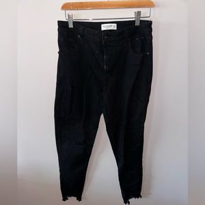 Abercrombie & Fitch Black super skinny ankle High Rise